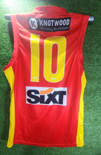 Load image into Gallery viewer, Gold Coast Suns 2023 Home Guernsey (Host Plus on Front)