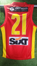 Load image into Gallery viewer, Gold Coast Suns 2023 Home Guernsey (Host Plus on Front)