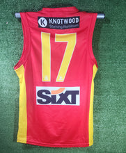 Load image into Gallery viewer, Gold Coast Suns 2023 VFL (RED) Home Guernsey