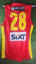 Load image into Gallery viewer, Gold Coast Suns 2024 VFL Home (Red) Guernsey