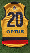 Load image into Gallery viewer, 2021 Adelaide Crows SANFL YELLOW Player Issue Guernsey