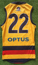 Load image into Gallery viewer, 2021 Adelaide Crows SANFL YELLOW Player Issue Guernsey