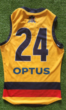 Load image into Gallery viewer, 2021 Adelaide Crows SANFL YELLOW Player Issue Guernsey