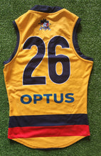 Load image into Gallery viewer, 2021 Adelaide Crows SANFL YELLOW Player Issue Guernsey