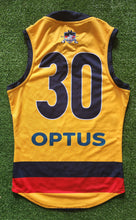 Load image into Gallery viewer, 2021 Adelaide Crows SANFL YELLOW Player Issue Guernsey