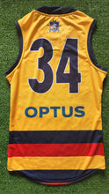 Load image into Gallery viewer, 2021 Adelaide Crows SANFL YELLOW Player Issue Guernsey