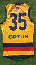 Load image into Gallery viewer, 2021 Adelaide Crows SANFL YELLOW Player Issue Guernsey