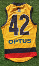 Load image into Gallery viewer, 2021 Adelaide Crows SANFL YELLOW Player Issue Guernsey