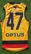 Load image into Gallery viewer, 2021 Adelaide Crows SANFL YELLOW Player Issue Guernsey