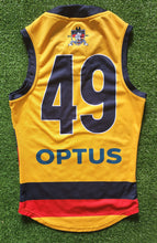 Load image into Gallery viewer, 2021 Adelaide Crows SANFL YELLOW Player Issue Guernsey