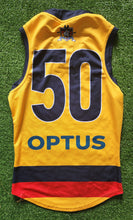 Load image into Gallery viewer, 2021 Adelaide Crows SANFL YELLOW Player Issue Guernsey
