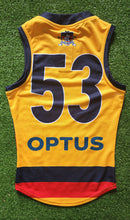 Load image into Gallery viewer, 2021 Adelaide Crows SANFL YELLOW Player Issue Guernsey