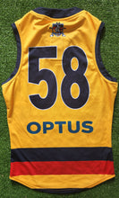 Load image into Gallery viewer, 2021 Adelaide Crows SANFL YELLOW Player Issue Guernsey