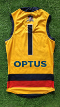 Load image into Gallery viewer, 2021 Adelaide Crows SANFL YELLOW Player Issue Guernsey