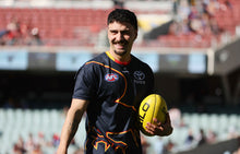 Load image into Gallery viewer, 2024 Adelaide Crows Warm Up shirt (Match day worn)
