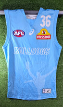 Load image into Gallery viewer, Western Bulldogs Training Guernsey (2020) - Blue &amp; Black (AFL)
