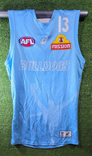 Load image into Gallery viewer, Western Bulldogs Training Guernsey (2020) - Blue &amp; Black (AFL)
