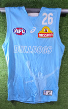 Load image into Gallery viewer, Western Bulldogs Training Guernsey (2020) - Blue &amp; Black (AFL)
