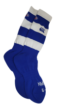 Load image into Gallery viewer, 2020 North Melbourne Kangaroos AFL Player Issue Socks
