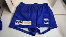 Load image into Gallery viewer, 2020 North Melbourne Kangaroos AFL Player Issue Shorts
