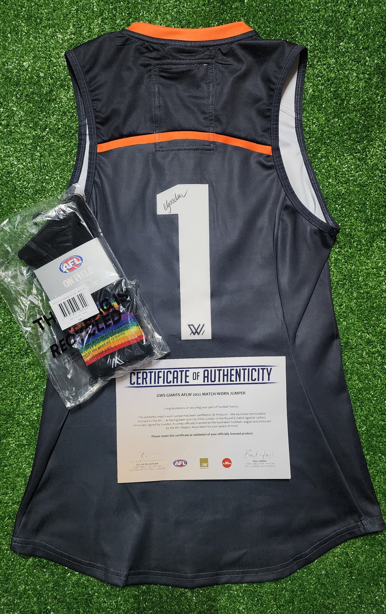 GIANTS 2022 AFLW Replica Pride Guernsey- Adult