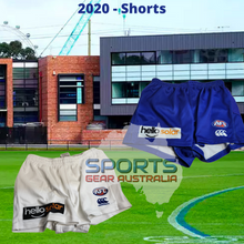 Load image into Gallery viewer, 2020 North Melbourne Kangaroos AFL Player Issue Shorts
