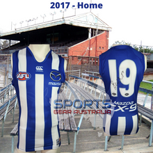 Load image into Gallery viewer, 2017 North Melbourne Kangaroos AFL HOME Player Issue Guernsey
