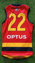 Load image into Gallery viewer, 2021 Adelaide Crows SANFL RED Player Issue Guernsey
