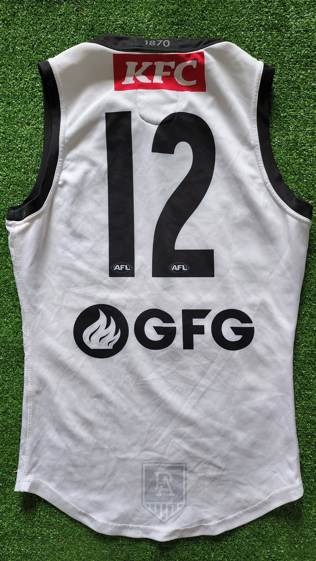 2021 Port Adelaide Power AFL Training Player Issue Guernsey - WHITE