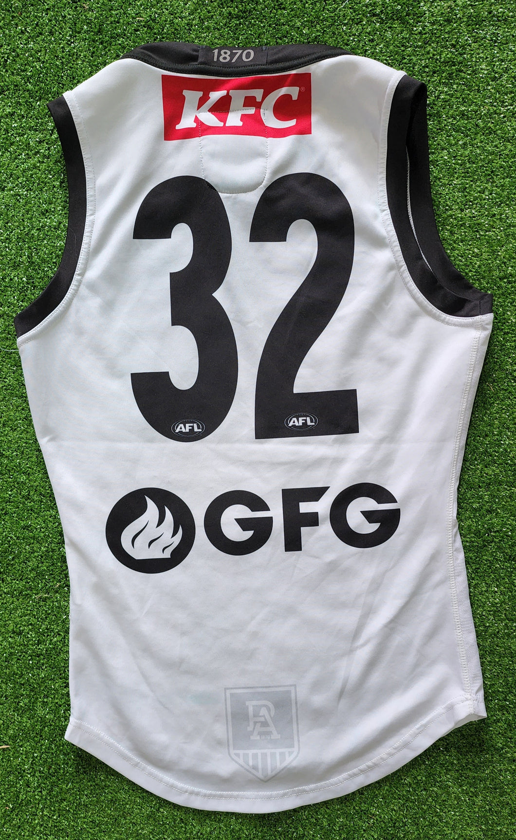 2021 Port Adelaide Power AFL Training Player Issue Guernsey - WHITE