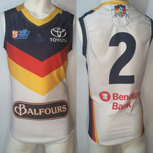 Load image into Gallery viewer, 2019 Adelaide Crows SANFL HOME Player Issue Guernsey - HEAT SEAL Sternum logo
