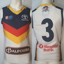 Load image into Gallery viewer, 2019 Adelaide Crows SANFL HOME Player Issue Guernsey - HEAT SEAL Sternum logo
