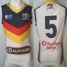 Load image into Gallery viewer, 2019 Adelaide Crows SANFL HOME Player Issue Guernsey - HEAT SEAL Sternum logo
