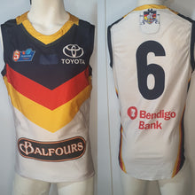 Load image into Gallery viewer, 2019 Adelaide Crows SANFL HOME Player Issue Guernsey - HEAT SEAL Sternum logo
