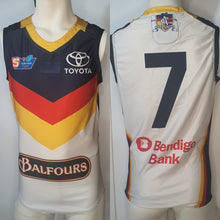 Load image into Gallery viewer, 2019 Adelaide Crows SANFL HOME Player Issue Guernsey - HEAT SEAL Sternum logo
