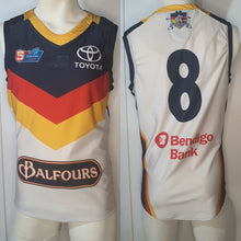 Load image into Gallery viewer, 2019 Adelaide Crows SANFL HOME Player Issue Guernsey - HEAT SEAL Sternum logo
