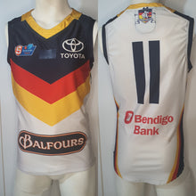 Load image into Gallery viewer, 2019 Adelaide Crows SANFL HOME Player Issue Guernsey - HEAT SEAL Sternum logo
