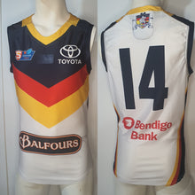 Load image into Gallery viewer, 2019 Adelaide Crows SANFL HOME Player Issue Guernsey - HEAT SEAL Sternum logo
