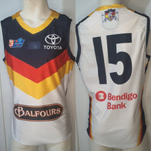 Load image into Gallery viewer, 2019 Adelaide Crows SANFL HOME Player Issue Guernsey - HEAT SEAL Sternum logo
