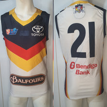 Load image into Gallery viewer, 2019 Adelaide Crows SANFL HOME Player Issue Guernsey - HEAT SEAL Sternum logo
