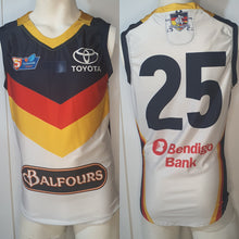 Load image into Gallery viewer, 2019 Adelaide Crows SANFL HOME Player Issue Guernsey - HEAT SEAL Sternum logo
