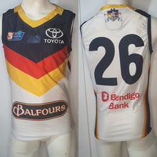 Load image into Gallery viewer, 2019 Adelaide Crows SANFL HOME Player Issue Guernsey - HEAT SEAL Sternum logo
