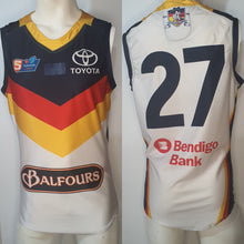 Load image into Gallery viewer, 2019 Adelaide Crows SANFL HOME Player Issue Guernsey - HEAT SEAL Sternum logo
