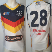 Load image into Gallery viewer, 2019 Adelaide Crows SANFL HOME Player Issue Guernsey - HEAT SEAL Sternum logo
