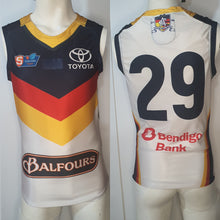 Load image into Gallery viewer, 2019 Adelaide Crows SANFL HOME Player Issue Guernsey - HEAT SEAL Sternum logo
