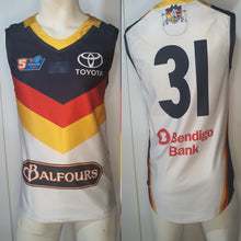 Load image into Gallery viewer, 2019 Adelaide Crows SANFL HOME Player Issue Guernsey - HEAT SEAL Sternum logo
