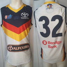 Load image into Gallery viewer, 2019 Adelaide Crows SANFL HOME Player Issue Guernsey - HEAT SEAL Sternum logo
