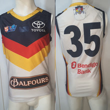 Load image into Gallery viewer, 2019 Adelaide Crows SANFL HOME Player Issue Guernsey - HEAT SEAL Sternum logo
