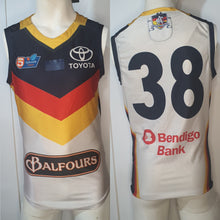 Load image into Gallery viewer, 2019 Adelaide Crows SANFL HOME Player Issue Guernsey - HEAT SEAL Sternum logo
