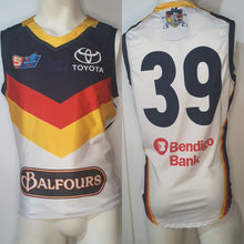 Load image into Gallery viewer, 2019 Adelaide Crows SANFL HOME Player Issue Guernsey - HEAT SEAL Sternum logo
